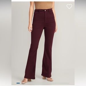 Brand New Old Navy Higher-High Waisted Pop Color Flare Leg Jeans Sz 2 Reg